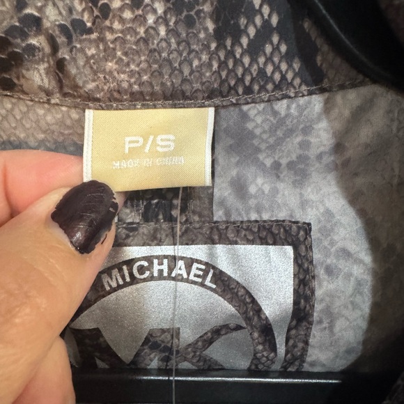 Michael Kors Snake Print Jacket - Brown and Black - Picture 3 of 6